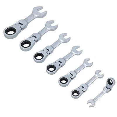 Image de AB Tools Imperial AF Stubby cles polygonales a cliquet tete Flexi 5/16 Cle 3/4&quot; 7pc