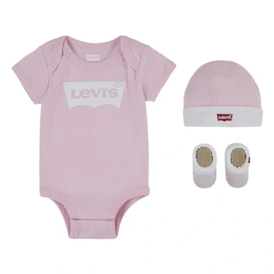 Image de Levi&#039;s Classic Batwing Infant Bootie Boxed SET Bonnet pour enfants, Taille: 50 68, Fairy tale