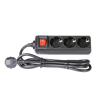 Image de Adam Hall Accessories 8747 S3 Multiprise Secteur 3 Prises avec Interrupteur