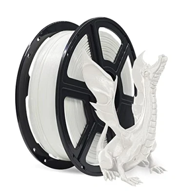 Image de FLASHFORGE Filament d&#039;impression 3D PLA de 1,75mm et en bobine 1kg pour les séries Creator Series (blanc)