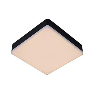 Image de Lucide Ceres LED plafonnier de salle bains 21,5 x 5 cm 30W dimmable incl IP44 noir