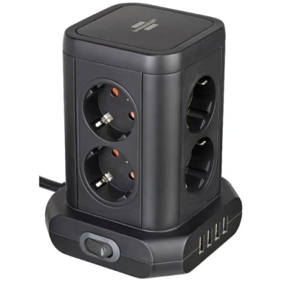 Image de Brennenstuhl 1153560000 Bloc Interrupteur 8X avec 4 USB 2m