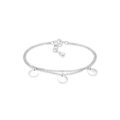 Image de Elli Coins Basic Bracelet silvercoloured, Femme, Taille: 16, Silver coloured