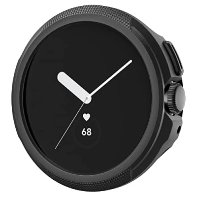 Image de Spigen Liquid Air Coque Compatible avec Google Pixel Watch 3 41mm (2024) / 2 (2023) (2022) Noir Mat