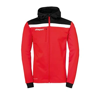 Image de uhlsport Sweat zippé, Taille: Small, Rot/schwarz/weiß
