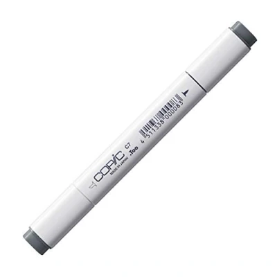 Image de COPIC Classic C 7, Cool Gray No. Twin Marker avec Une Pointe Moyenne et Fine