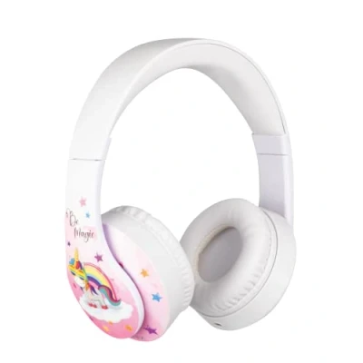 Image de Konix Unik Casque gaming universel filaire Haut parleurs 50 mm Microphone intégré Câble 1,2 m Motif Be Magic licorne