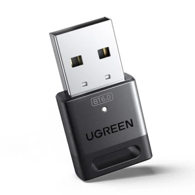 Image de UGREEN Dongle Bluetooth 6.0 Clé USB pour PC Adaptateur Faible Latence Casque Clavier Souris Manette de Jeu Enceinte Écouteurs Téléphone Plug Play sous Windows 11 10 8.1