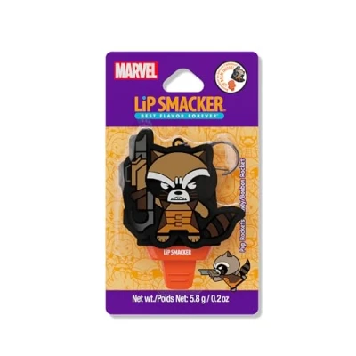 Image de Lip Smacker Marvel, Les Gardiens de la Galaxie, Baume à Lèvres Enfants avec Porte Clé Forme Sucette Facile Appliquer, Infusé l&#039;huile Ricin, Pop Rockets Candy