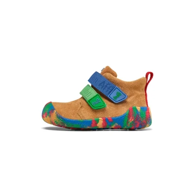 Image de Affenzahn Chaussure Premiers Pas Cuir Talky antidérapant, avec Fermeture à Scratch, Robuste, léger, Tailles 19 25 10 Years Beige