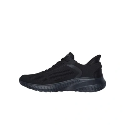 Image de Skechers Squad Chaos Solid Step Baskets mains libres pour homme, noir/noir, 40 EU