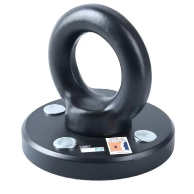 Image de Oxford Rota Force LK400 Ancrage au sol Sold Secure Gold pour moto, noir
