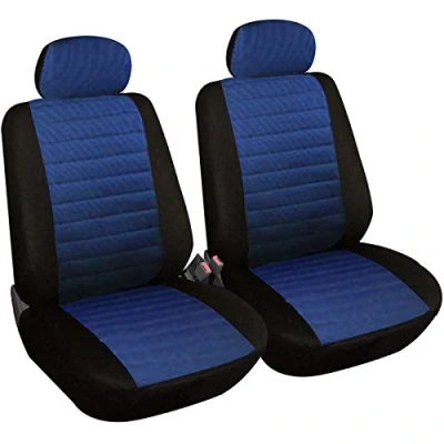 Image de WOLTU Housse de siège Noir Bleu Universelle Fait Polyester,2 pièces 7232 2