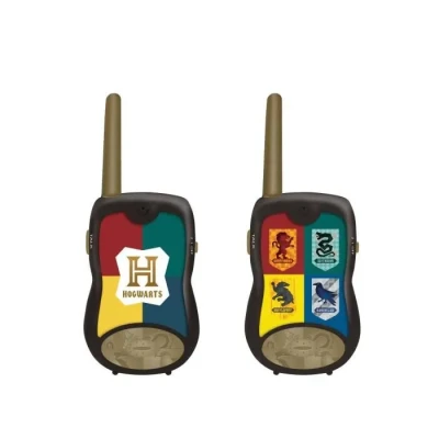 Image de Lexibook, Harry Potter, Talkies Walkies 200m, Jeu de Communication, 2 canaux Clip Ceinture, à Piles, Noir/Or, TW12HP