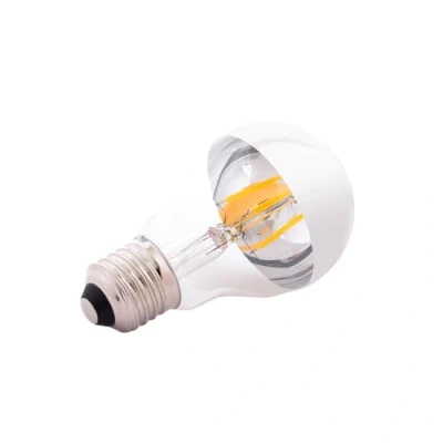 Image de Ampoule LED E27 4W 273Lm 2000ºK Filament A6 Réflecteur Argent 40.000H [WR A60 SILVER WW]