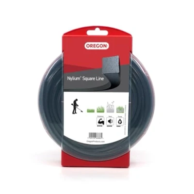 Image de Oregon Fil de Coupe Nylium Carré, 3 mm x 155 m, Compatible avec la plupart des Débroussailleuses (109524E)