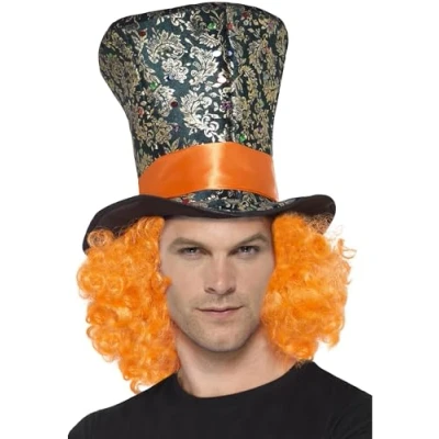 Image de Smiffys Haut de forme, Multicolore, avec cheveux attachés