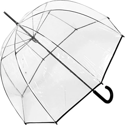 Image de Parapluie cloche de qualité supérieure Transparent Avec bordure noire