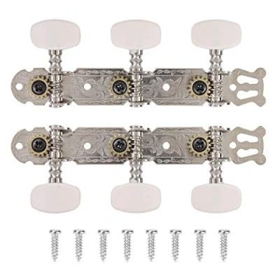 Image de Tomotato 2 Pcs Guitare Classique Tuning Peg Guitar Tuner Machine Heads Key Pegs 3L + 3R Tuners Accordeurs de pour Acoustique
