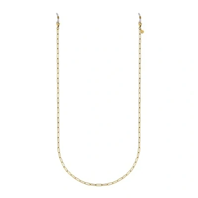 Image de GD GOOD.designs EST. 2015 Chaîne à lunettes pour femmes or, argent et or rose I Cordon doré 18 carats (75cm) en acier inoxydable maillons de soleil (Or)