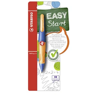 Image de STABILO Porte mines Ergonomique EASYergo 1,4 mm Droitier bleu/orange + 3 HB