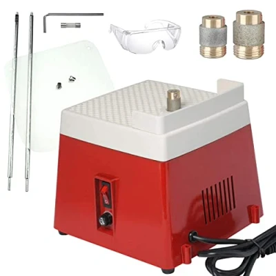Image de Machine De Meulage Vitrail, 4200r Mini DIY Kit D&#039;outils Meulage, Outil d&#039;art Verre Meuleuse Portable avec Mèches 5/8&quot; Et 1&quot;