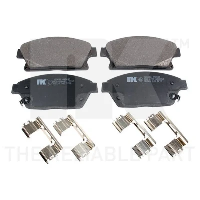 Image de NK 223646 Jeu de plaquettes frein avec indicateur d&#039;usure tôle anti bruit sans accessoires OPEL: Mokka / X, Astra J 5 portes