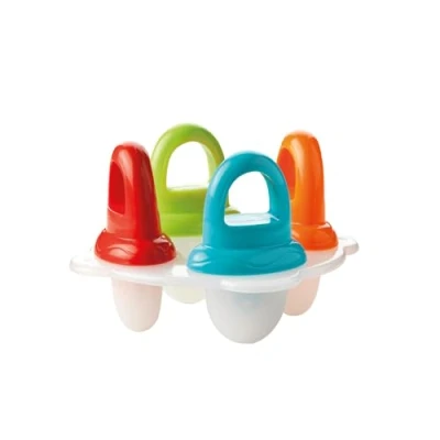 Image de Nuby Fruitsicles moules à sucettes glacées 4x glace réutilisables pour bébés et enfants Dès 6 mois