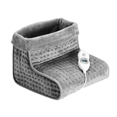 Image de Foot Warmer Chauffe Pieds Électrique Avec Doublure En Fibre Polaire Lavable Réglagle De La Chaleur Par Télécommande 3 Intensités Réglables Chauffage