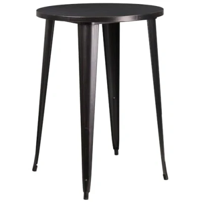 Image de Flash Furniture Table de Bar Ronde intérieur extérieur en métal, Multicolore