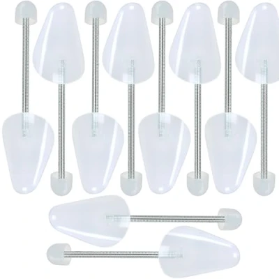 Image de Incutex 5 Paires Embauchoirs Femme Taille Variable EU 35/36/37/38, Unisex Forme Chaussure Plastique, Transparent