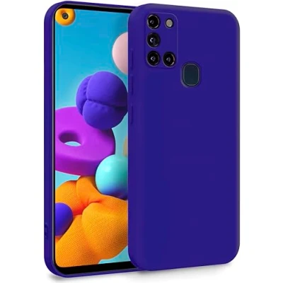Image de MyGadget Coque pour Samsung Galaxy A21s Case Protection Rigide Anti Choc avec Doublure Microfibre Violette