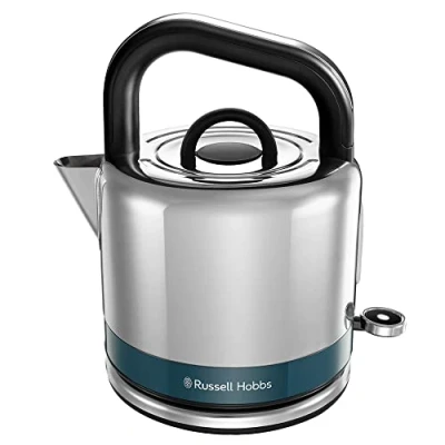 Image de Russell Hobbs Bouilloire Electrique [Design Retro Premium] Distinctions Océan (1,5L, 2400W, Ebullition Rapide,Ecoulement Parfait, Ouverture Facile, Ergonomique, Filtre anticalcaire amovible) 26421 70