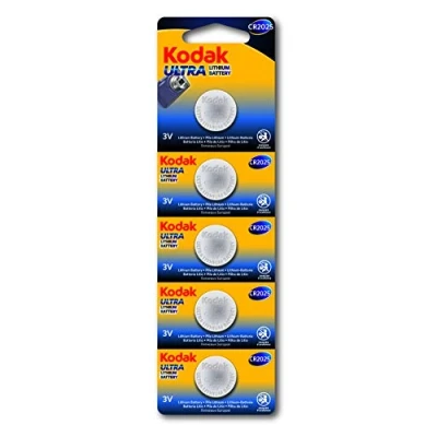 Image de KODAK Pile Bouton Ultra Lithium CR2025 3V Vendu par Lot de 5