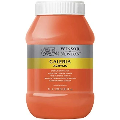 Image de Winsor &amp; Newton Acrylique Galeria 1L Nuance Jaune De Cadmium Orange Série 1