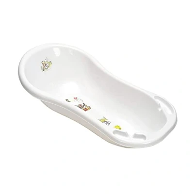 Image de keeeper Winnie l&#039;Ourson Baignoire pour Bébé Ergonomique avec Bouchon, De 0 à 12 Mois Environ, 100 cm, Maria, Blanc