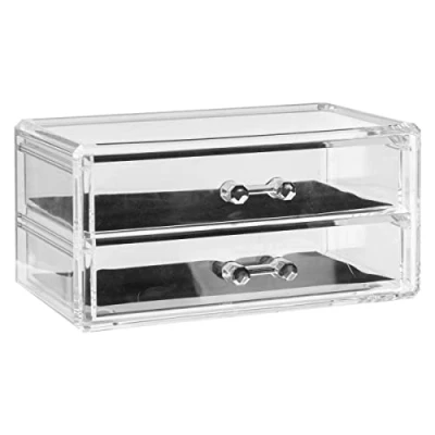 Image de Boite à bijoux FIVE Selena 2 tiroirs Polystyrène transparent