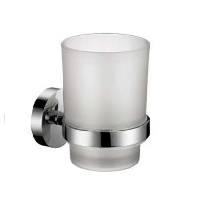 Image de soak Moderne chromé porte gobelet brosse à dents mural, accessoire salle de bain carré