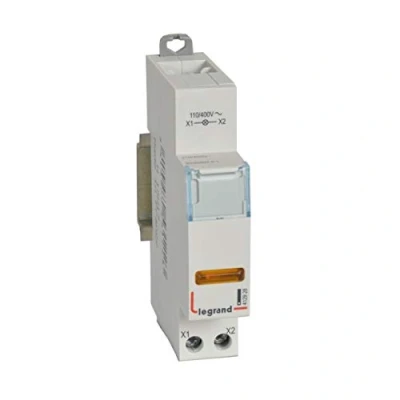 Image de Voyant simple LED jaune 110V à 400V 1 module