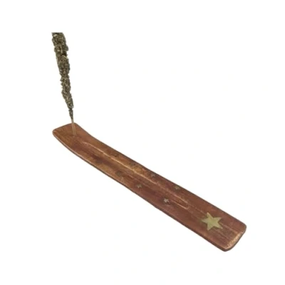 Image de Coco Papaya Porte encens en Bois Motif Étoile pour bâtons