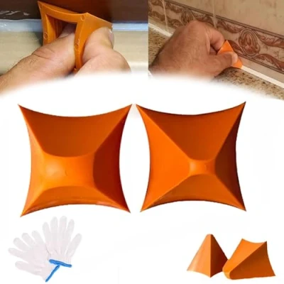 Image de Silicone Seam Tools,Silicone Caulking Tool,Caulk Finishing Tool, Caulk Smoothing Removal Tool,Reusable Applicator Tool,For Kitchen, Bathroom, Joint (1set)
