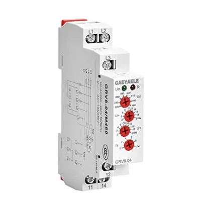 Image de GEYA GRV8 04 Relais de contrôle tension triphasé défaillance phase protection contre les surtensions M460