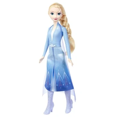 Image de Mattel Disney Poupée Elsa Chantante La Reine des Neiges avec Tenue emblématique et Chanson « dans Un Autre Monde » du Film 2 en Quatre Langues, JDL60
