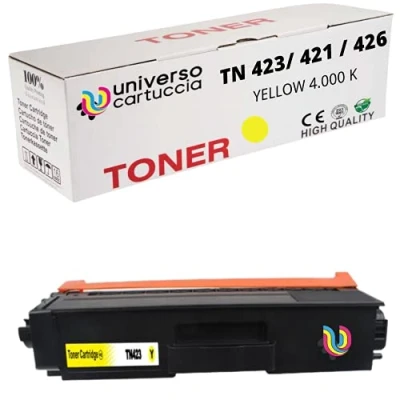 Image de UniversoCartuccia Toner compatible en remplacement de Brother TN 423 TN421 MFC L8690CDW L8900CDW HL L8260CDW L8360CDW DCP L8410CDW (jaune)