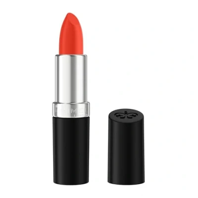 Image de Rimmel Lasting Finish Rouge à lèvres 310 Regent Street Red, finition satinée crémeuse, tenue longue durée 8 heures, formule confortable, pigment riche