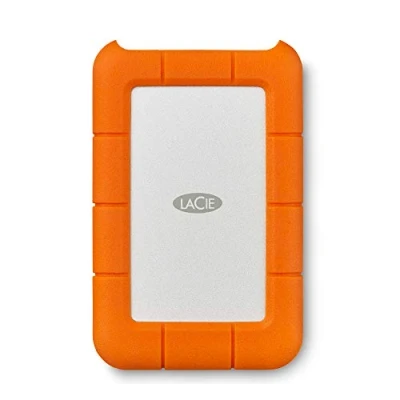 Image de LaCie Rugged USB C 2To, Disque Dur Externe Portable HDD, Résistant aux chutes, chocs, la poussière, pluie, pour Mac &amp; PC, avec sans câble A, services Rescue valables 3 ans (STFR2000800)