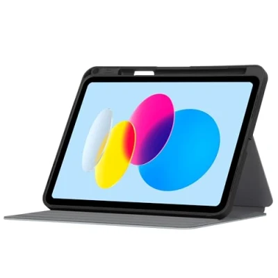 Image de Étui de tablette portefeuille TARGUS iPad 10.9 (2022) Argent Mixte Compatible coque