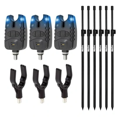 Image de Eurocatch Beetdetector Lot de 3 bâtons banc pêche à la carpe Détecteur coléoptères Support canne