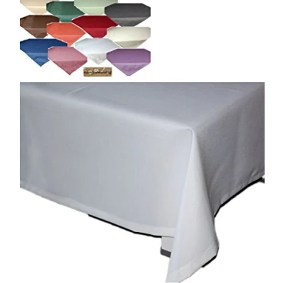Image de TextilDepot24 Nappe de table jardin Aspect lin Tissu anti taches Effet lotus Infroissable 110 x cm Gris clair