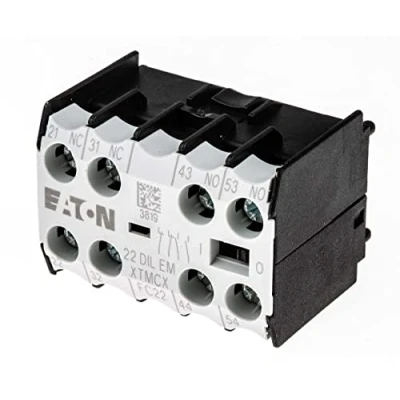 Image de Eaton 010112 Interrupteur auxiliaire 2 contacts + ouverts à monter avec raccord vis